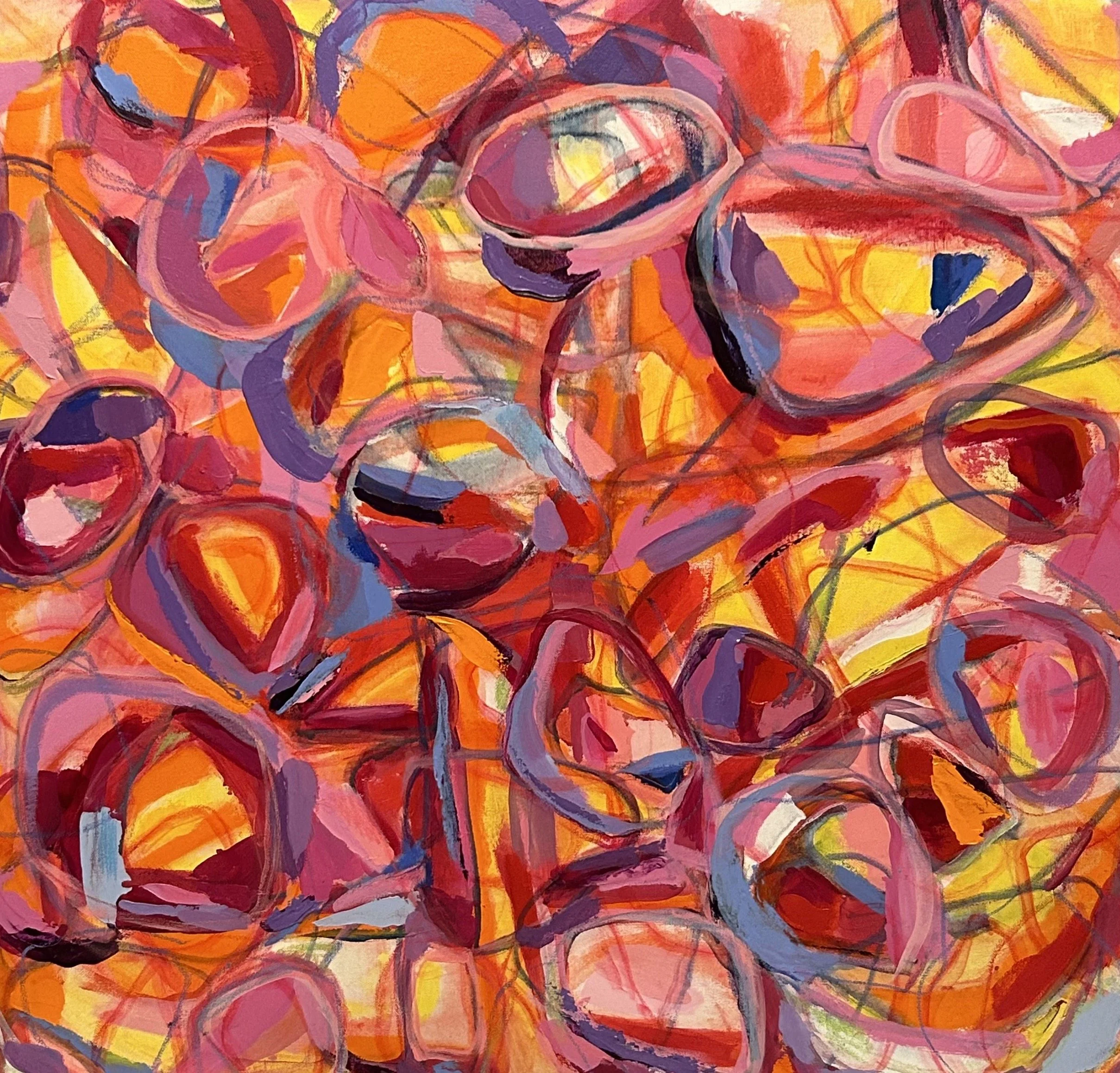 The Difference Between Then And Now
Acrylic on canvas  36x36