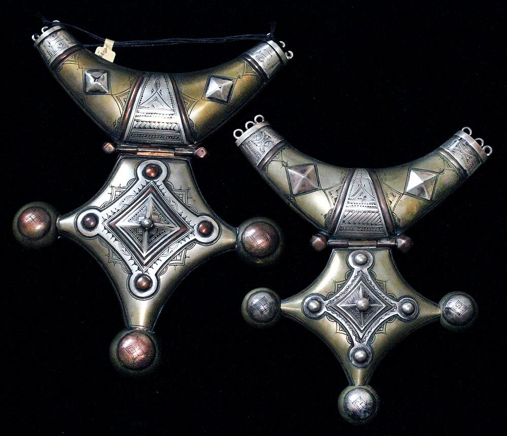 Tuareg Carved Tribal Brass Bracelets  CrafterElena