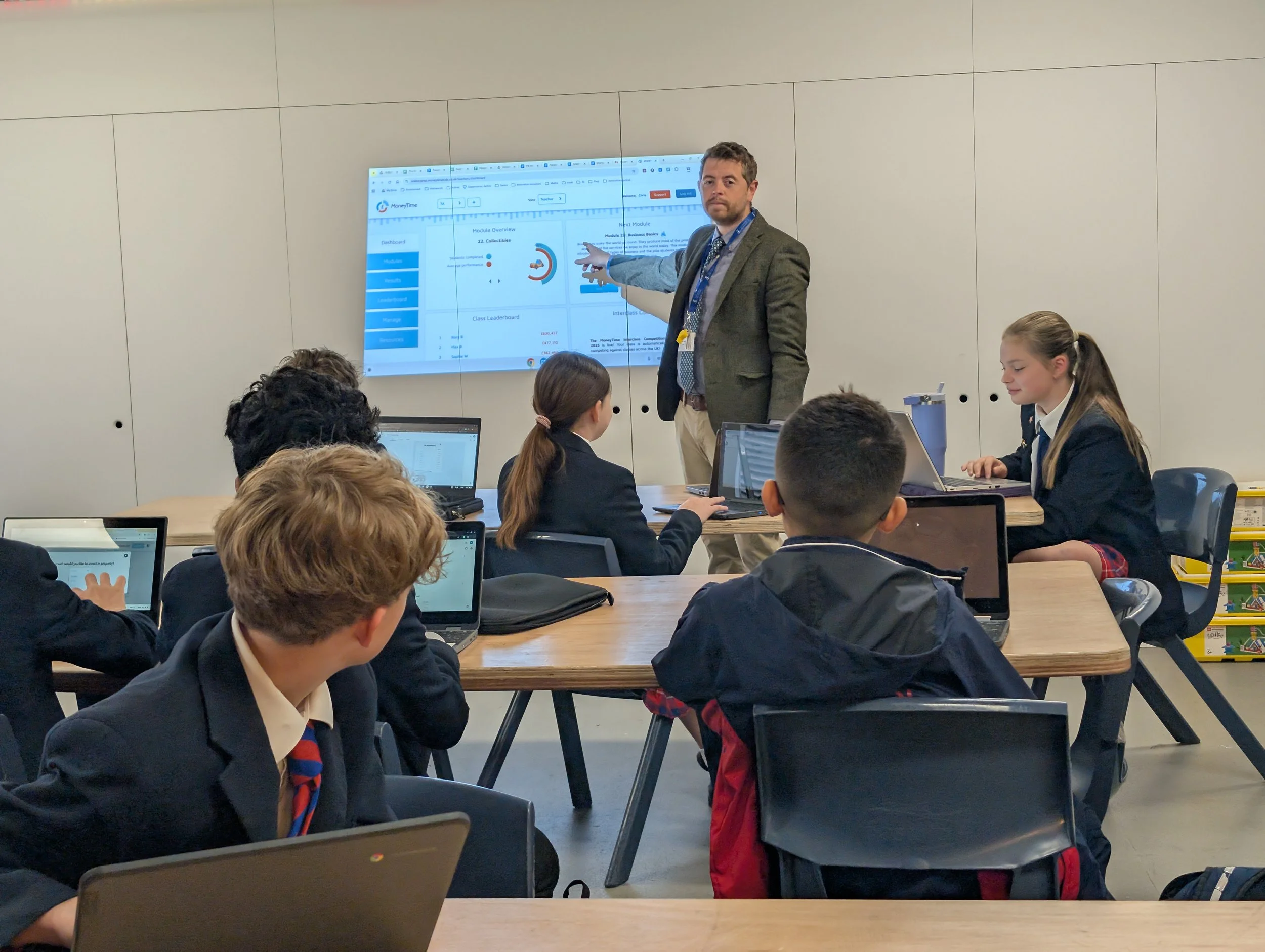 Oratory prep students in class