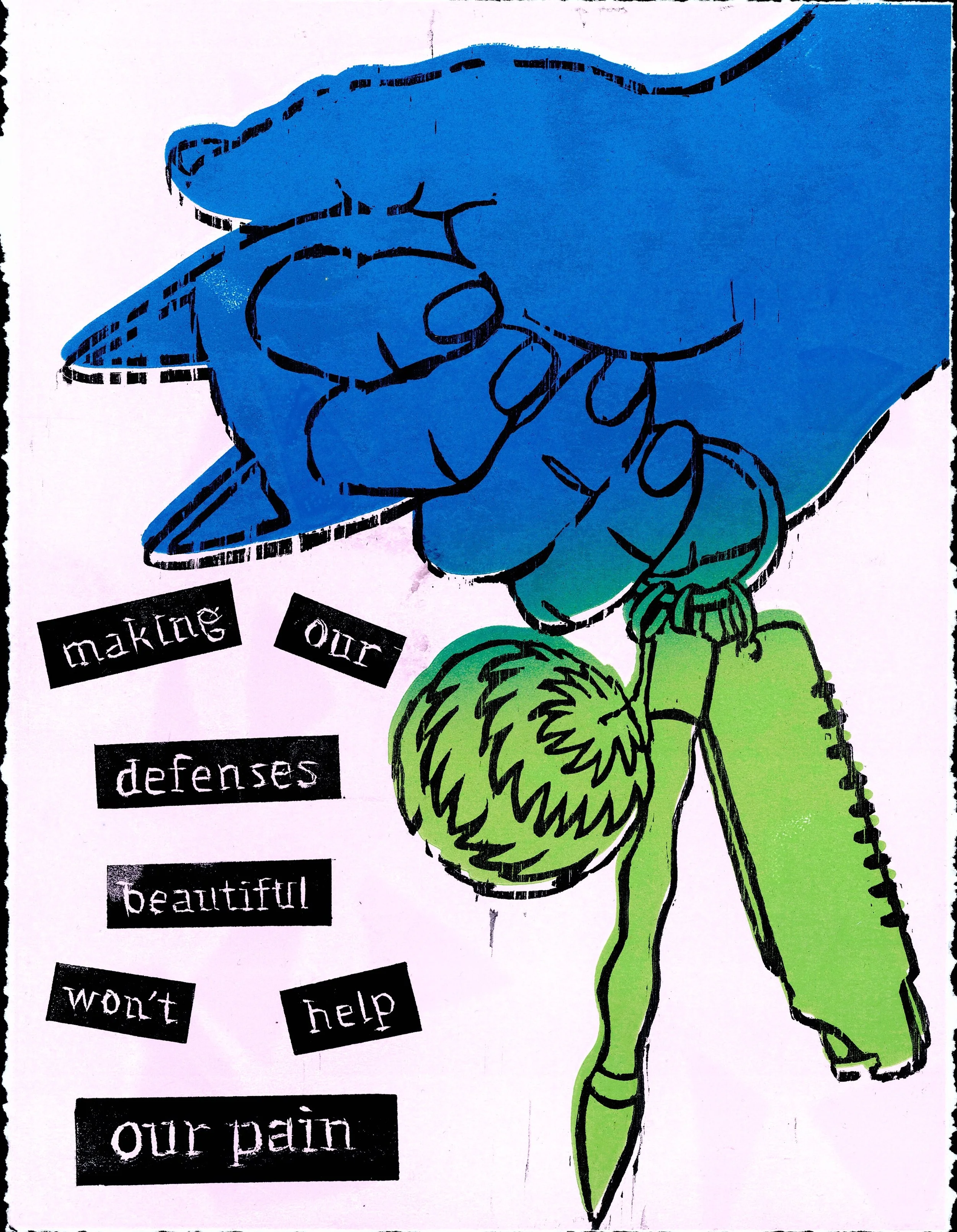 Making our defenses beautiful won't help our pain.