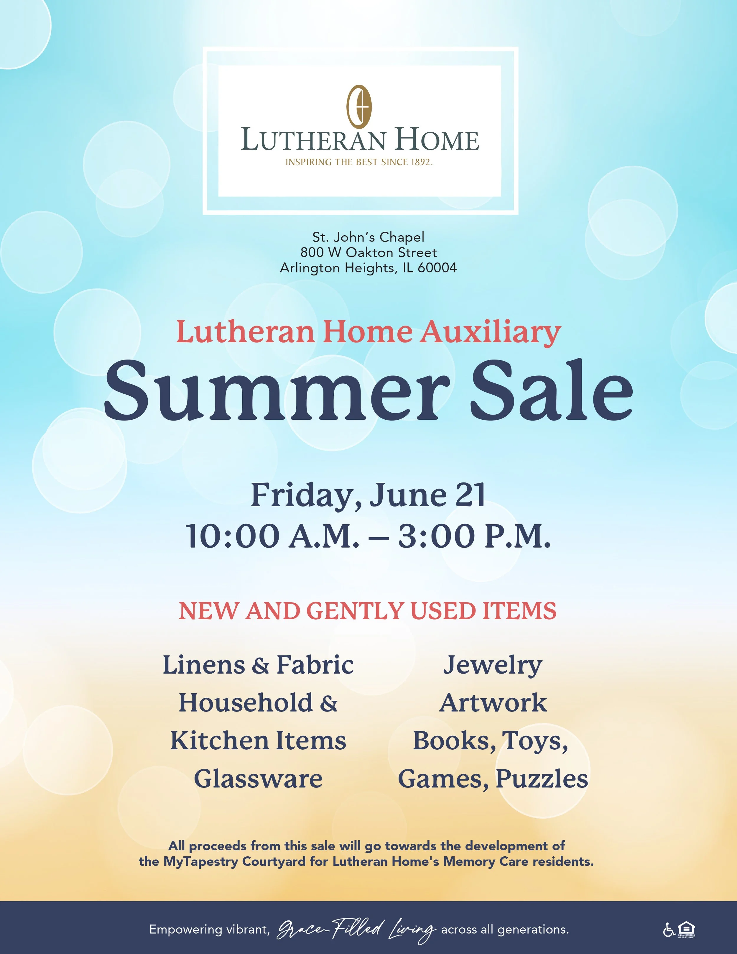 Lutheran Home Auxiliary Summer Sale