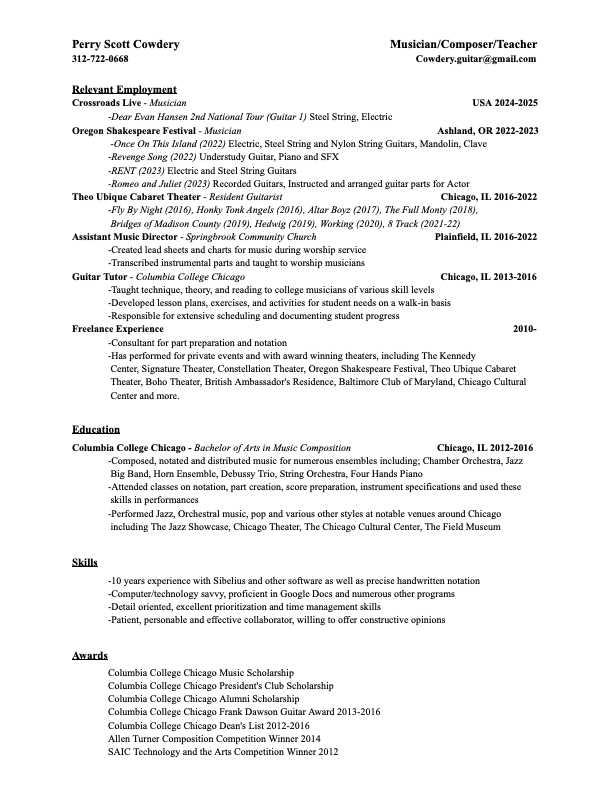 Perry Cowdery - Musician Resume 2025.png