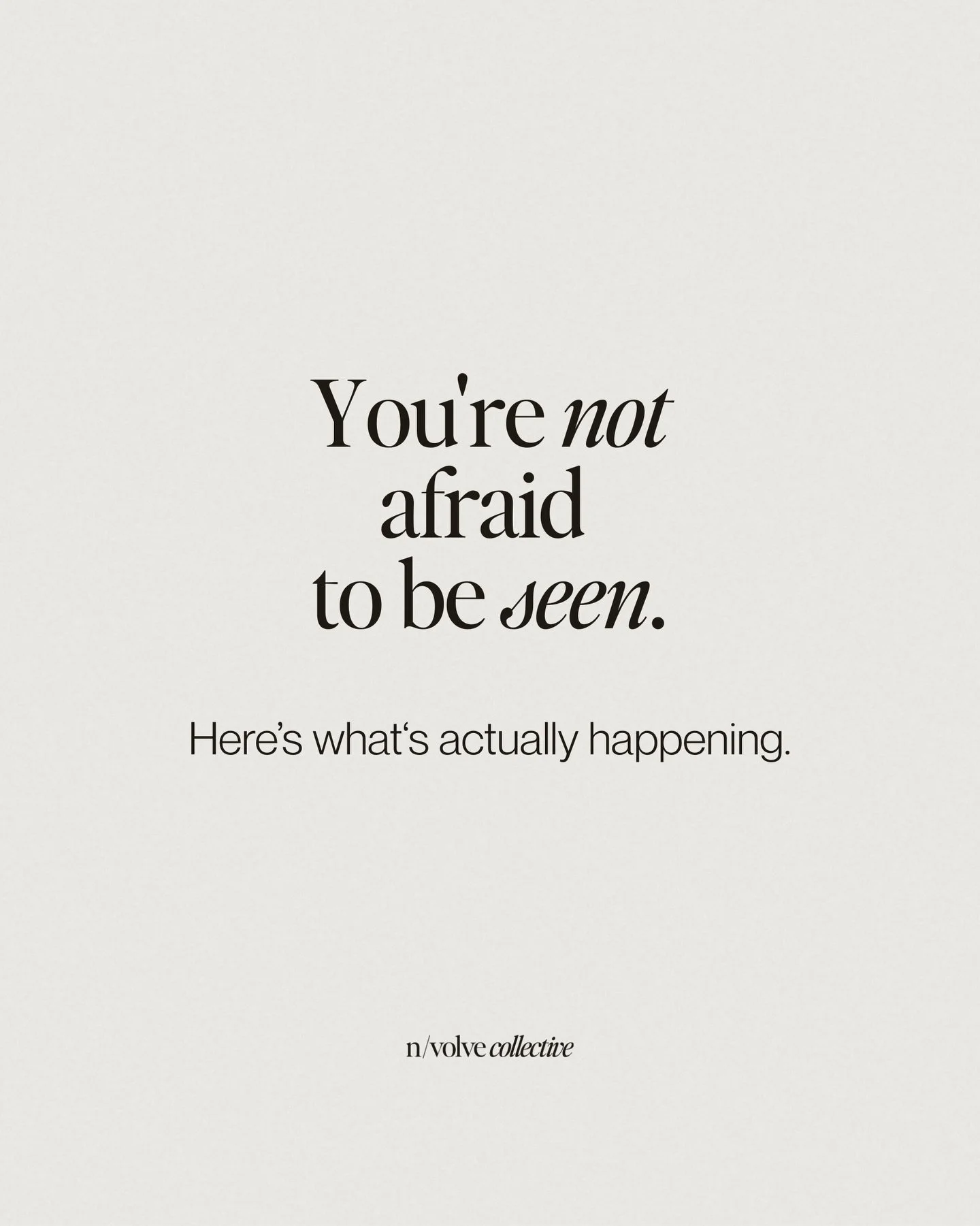 The entrepreneurs I work with aren&rsquo;t afraid to be seen.

They&rsquo;re embarrassed by what they have right now. So they&rsquo;re teaching themselves five different skillsets while running their actual business, staying up until 3am watching tut