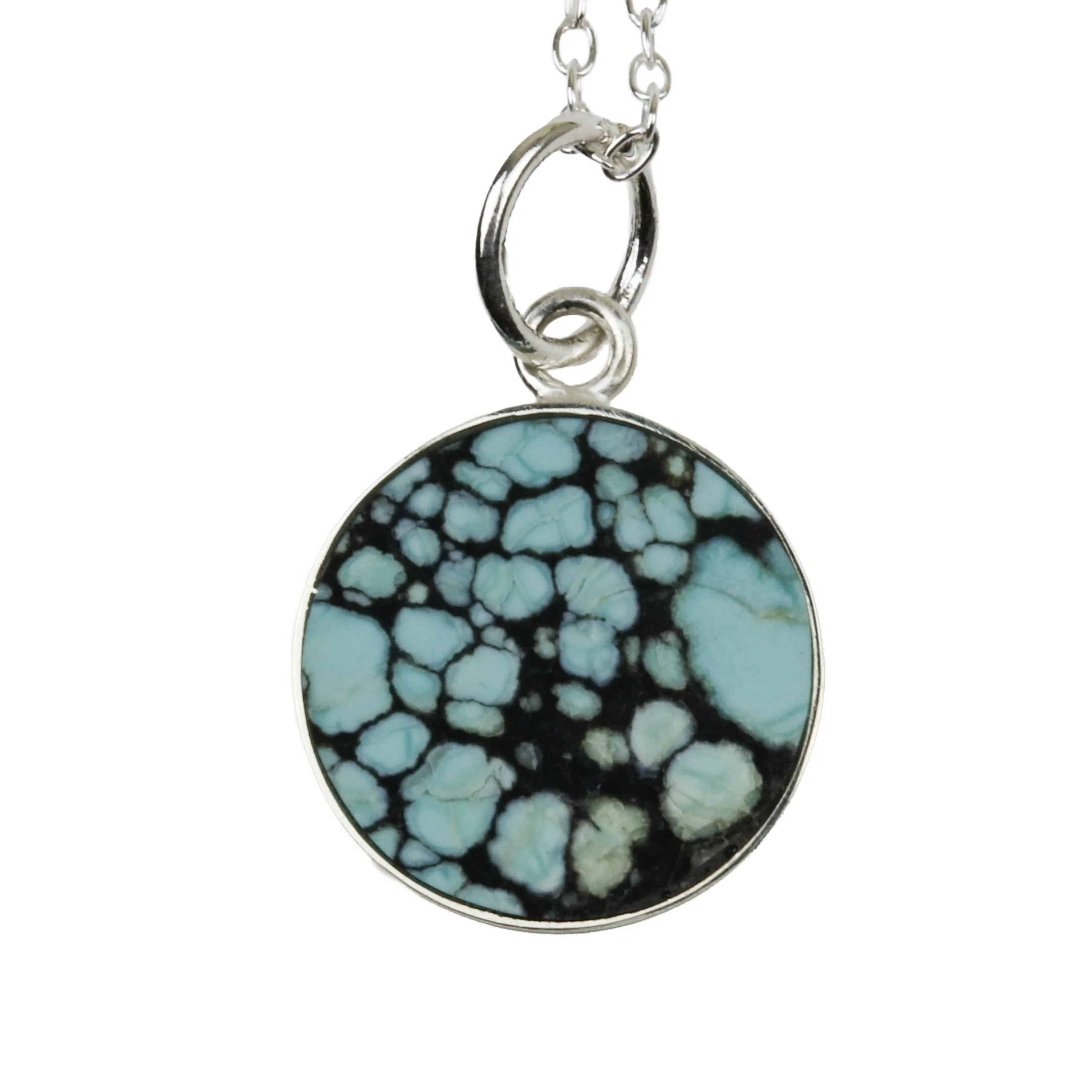 Inlay Pendant - Spotted Hubei Turquoise