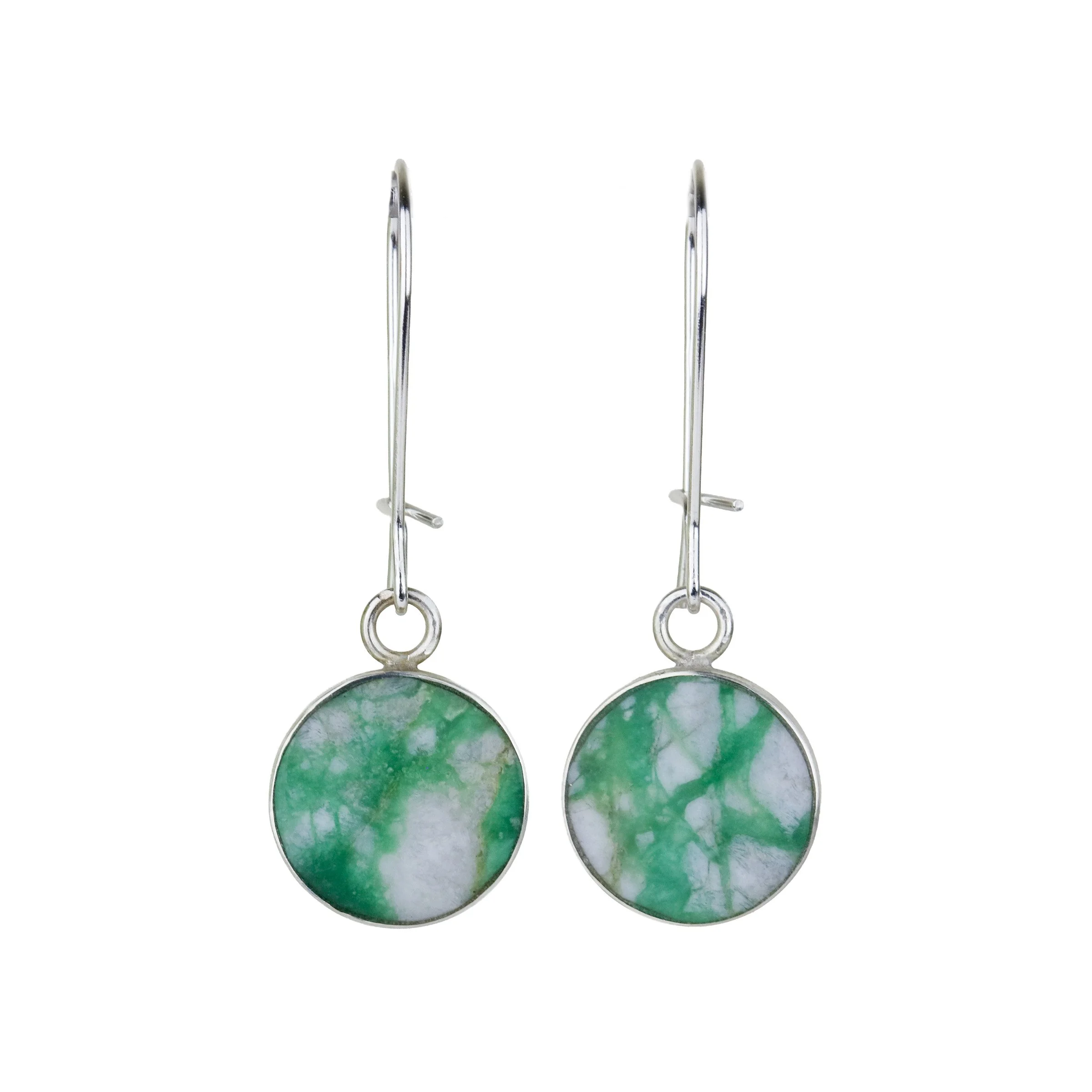 Lightweight Inlay Drop Earrings - Lucin Variscite