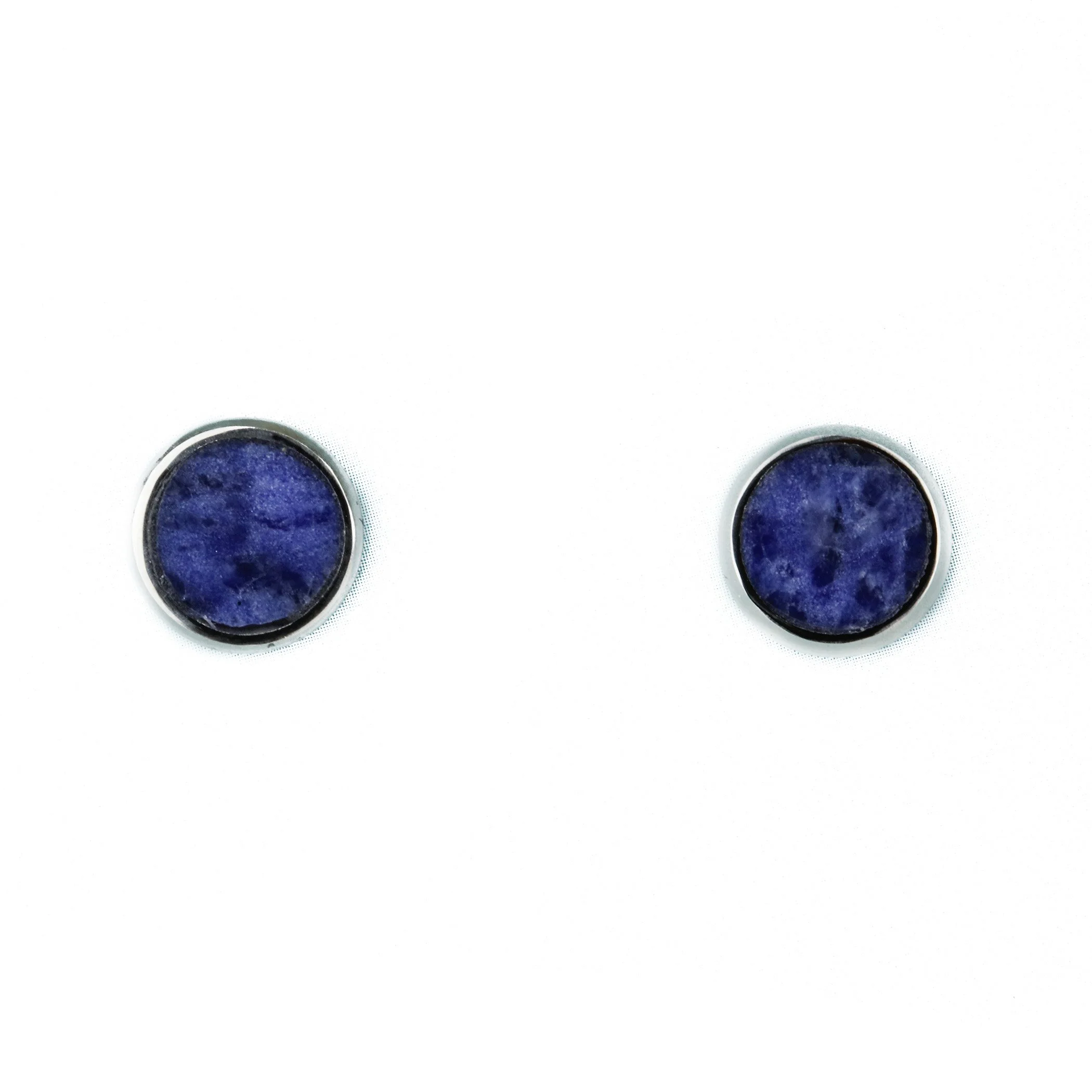 Sodalite Inlay Stud Earrings