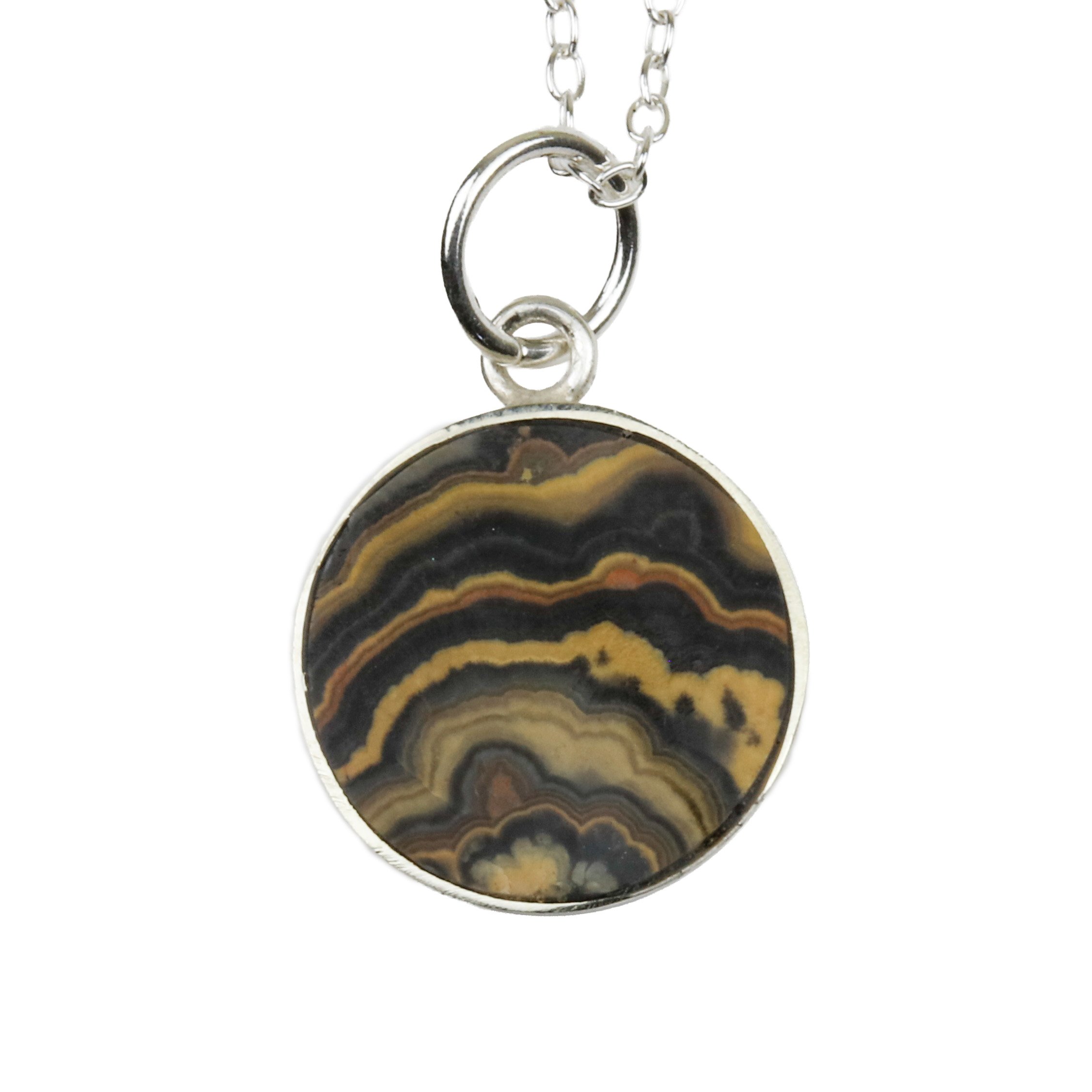 Inlay Pendant - Flowering Tube Onyx