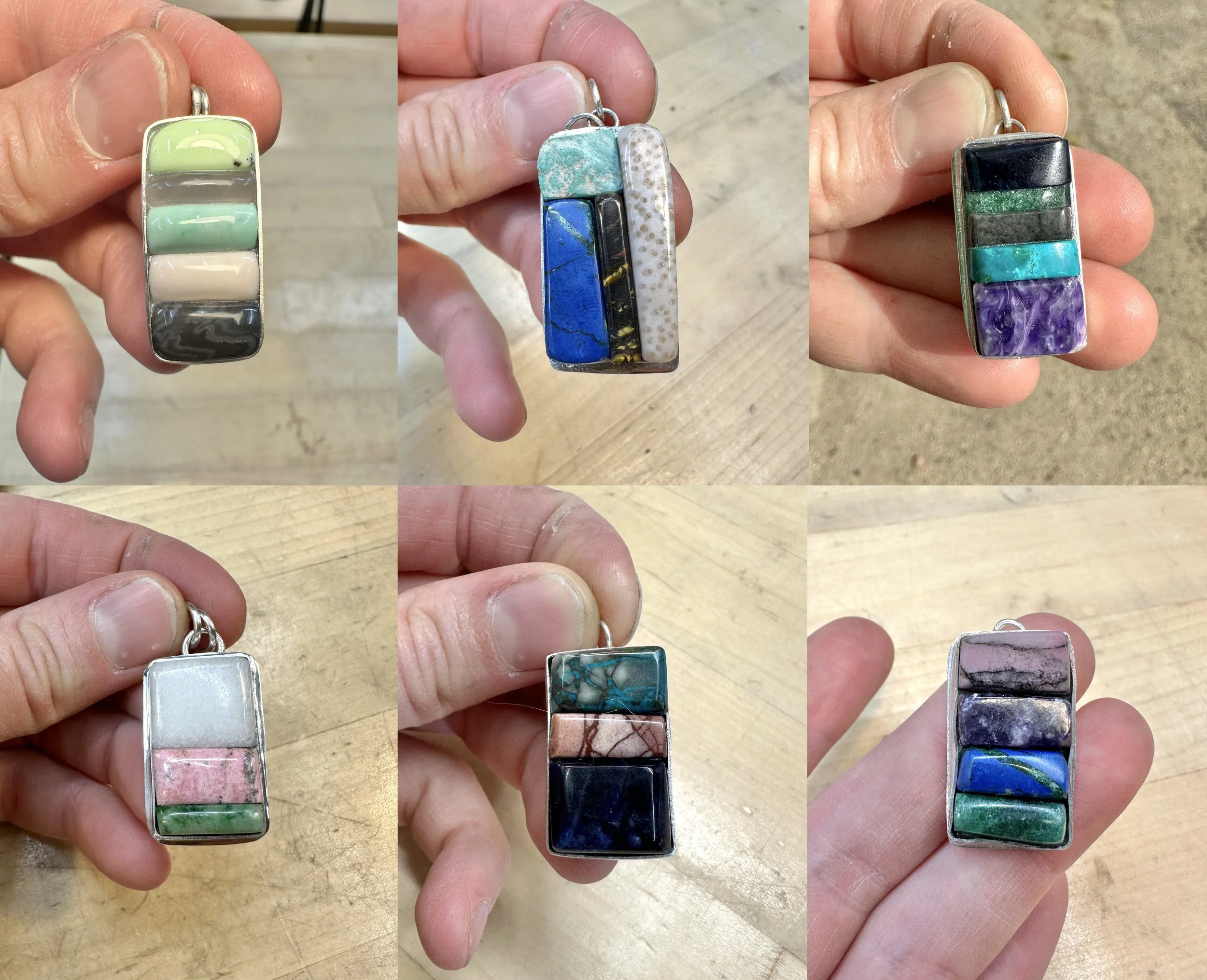 Recap of my class “Intro to Cobblestone Inlay Jewelry” at BoMA