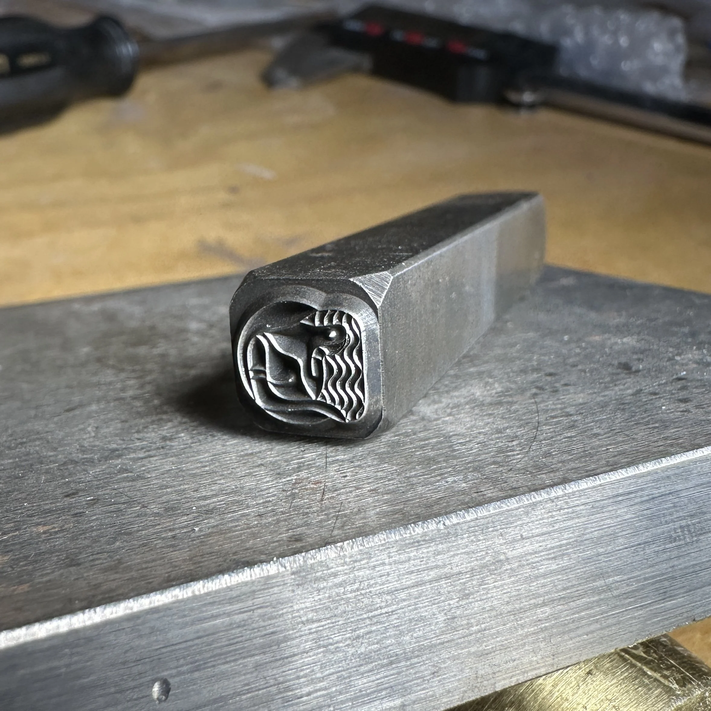 Jeweler's custom makers mark stamp