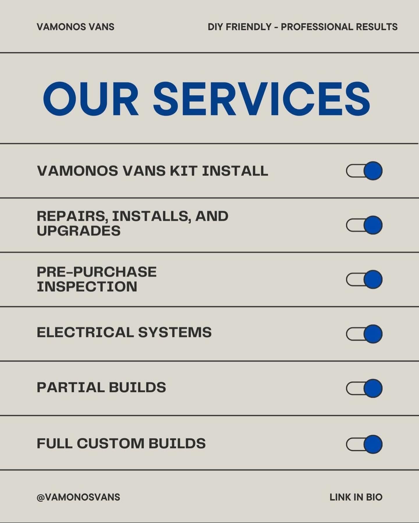 Happy Summer Solstice from the Vamonos Team! :)

We hope you soaked up the magic of the longest day of the year 🌞 

As we roll into summer, we just wanted to leave this here as a quick reminder of what we offer at the shop &mdash; from small repairs