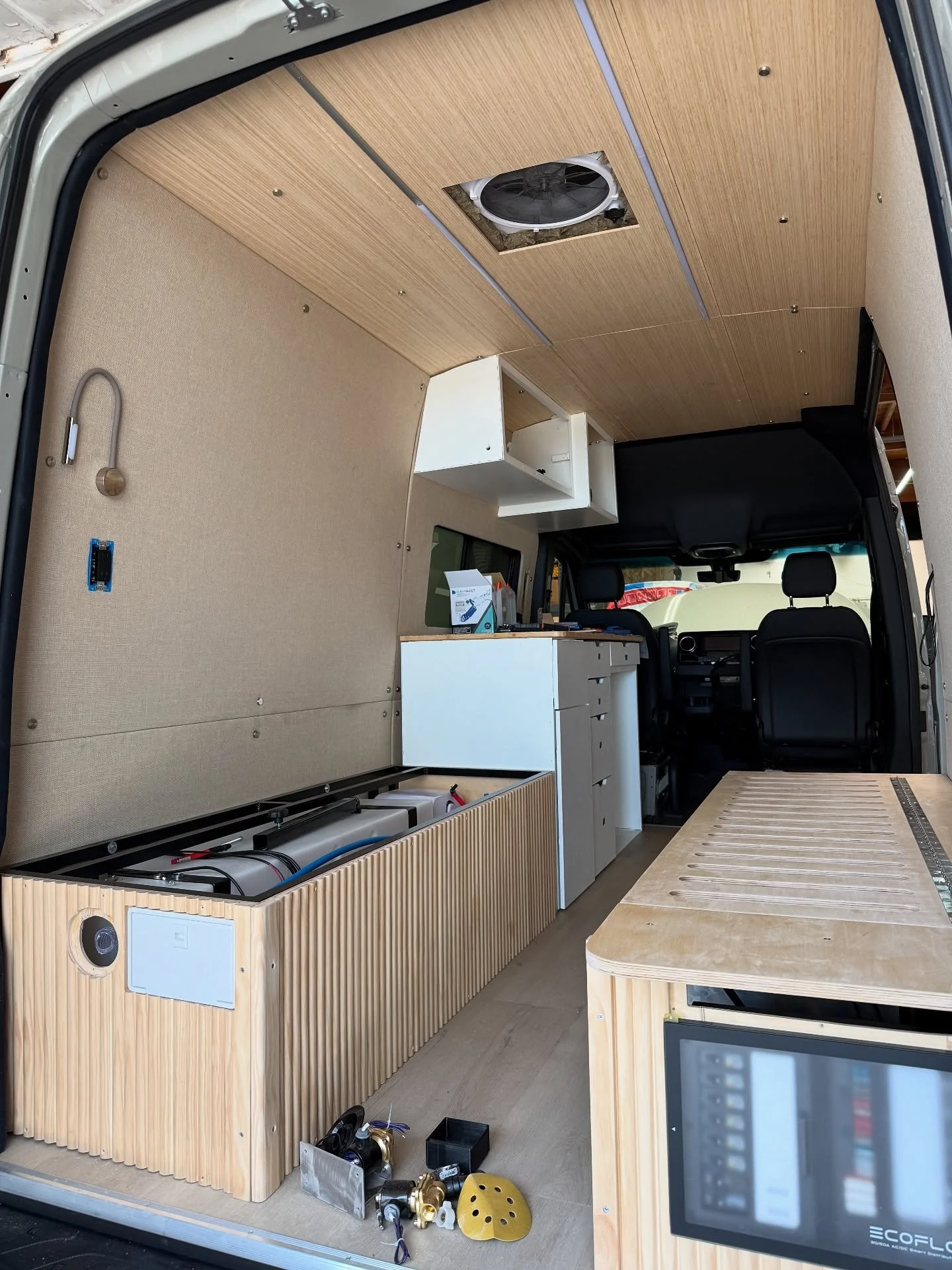 Beachy Oasis build in progress. just days away from delivery!

What are your dream build vibes? drop them in the comments!

#dreambuild #vanlife #vanlifemovement #customvan #vanbuilder