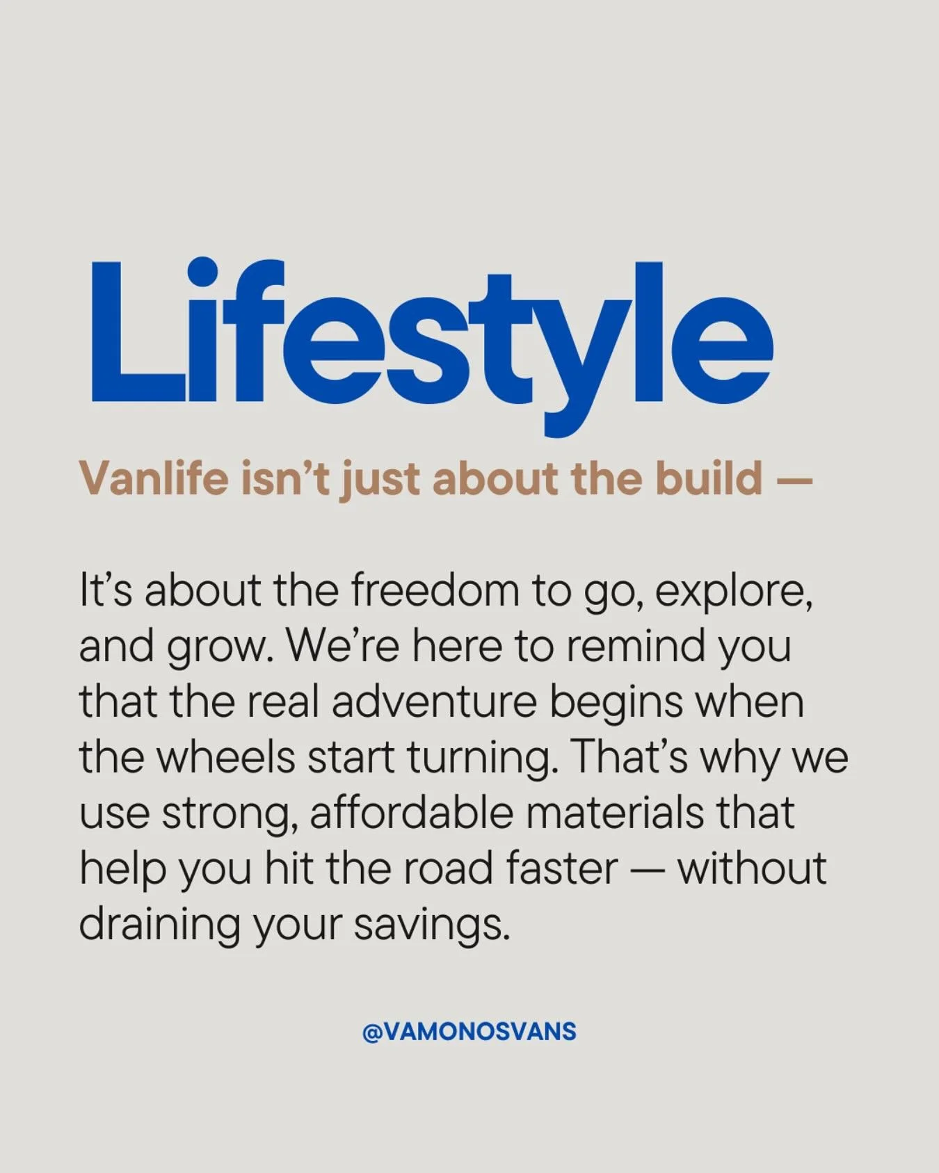 Vanlife isn&rsquo;t just about what&rsquo;s inside the van &mdash; it&rsquo;s about what it unlocks. ☝🏽🚐💨

We build with durable, cost-effective materials so you can stop dreaming and start driving.
Because freedom shouldn&rsquo;t come with a mass