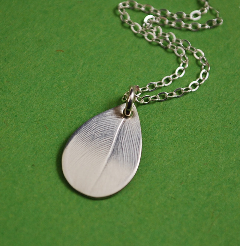 Sterling Silver Feather Necklace