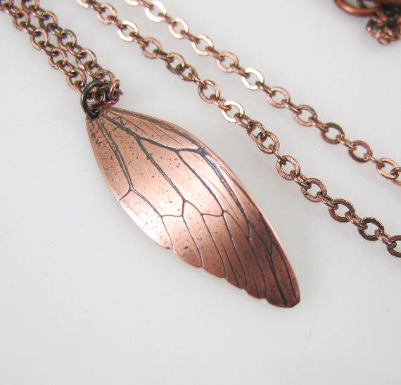 cicada wing necklace