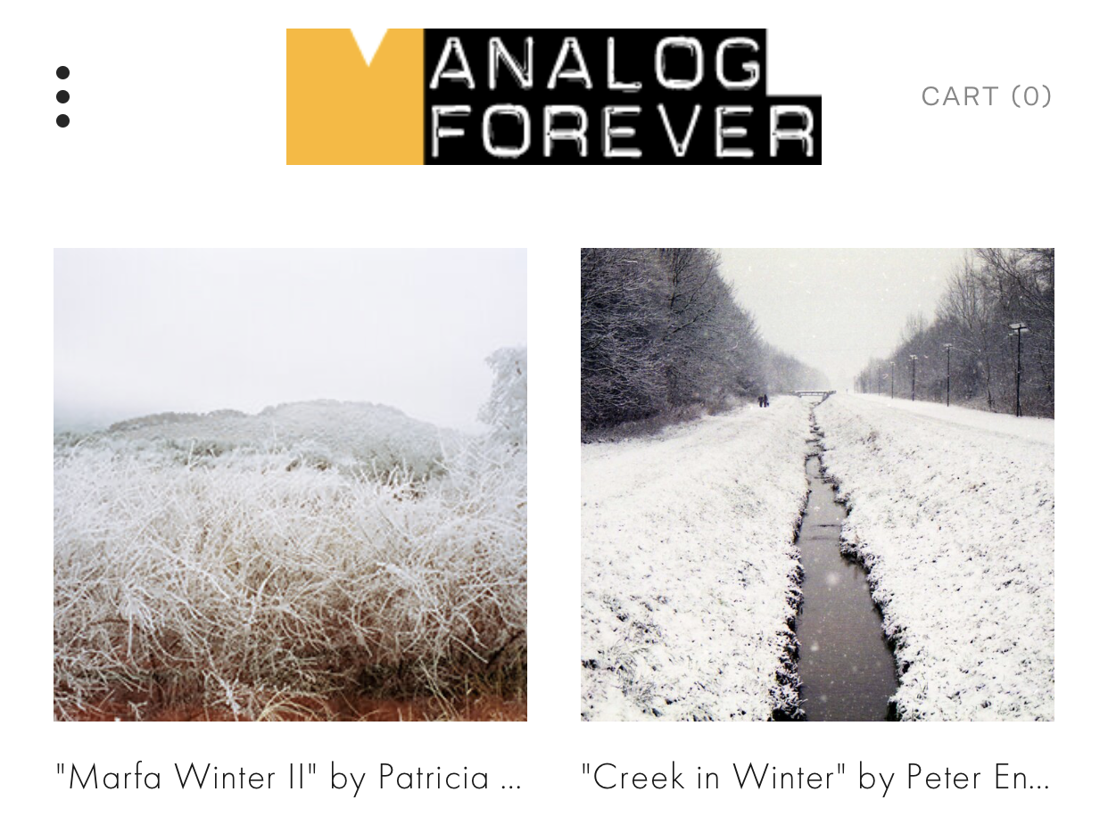 DEC 2019 - Analog Forever Magazine, Online Collective, "Winter," curated by Aline Smithson