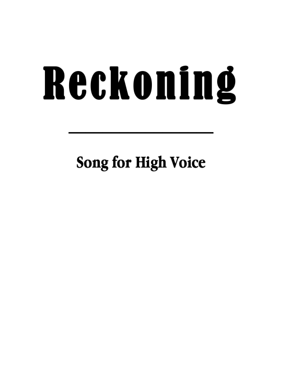 Reckoning