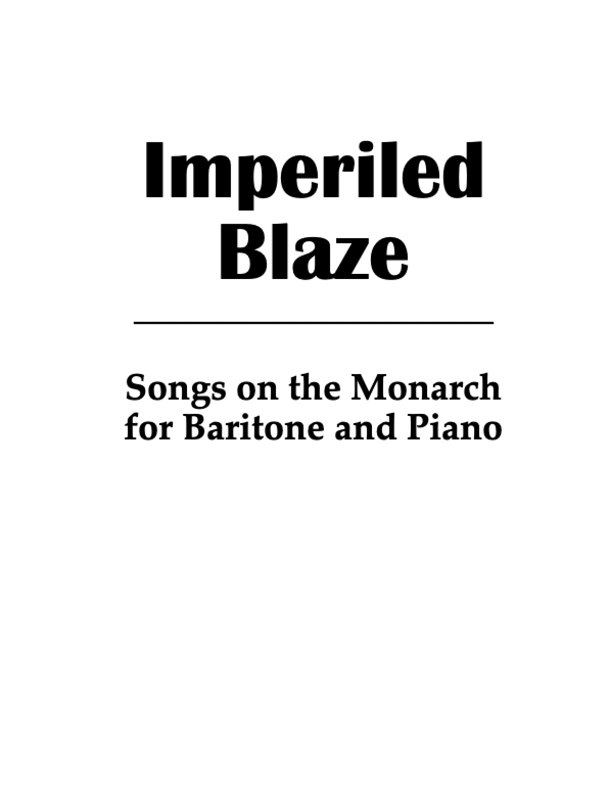 Imperiled Blaze