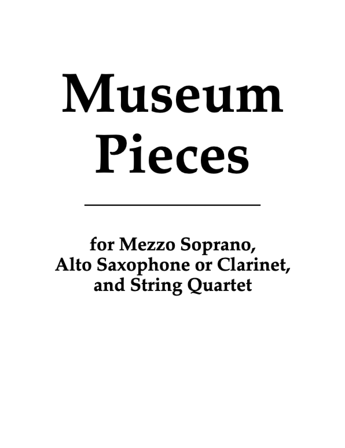 Museum Pieces