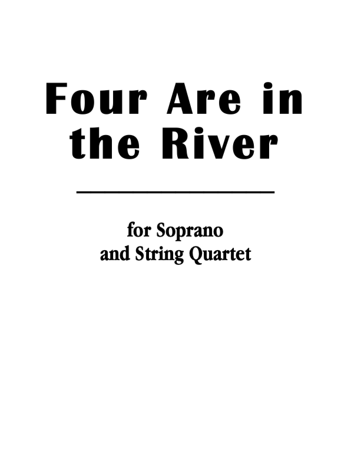 Four Are in the River