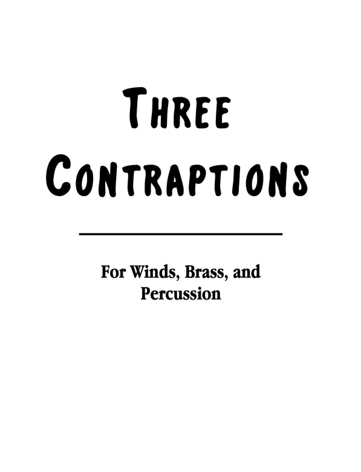 Three Contraptions