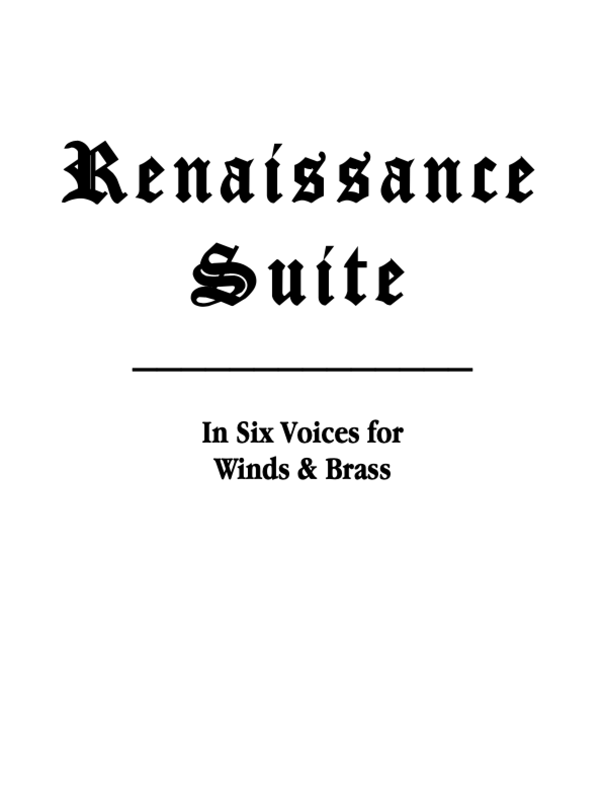 Renaissance Suite