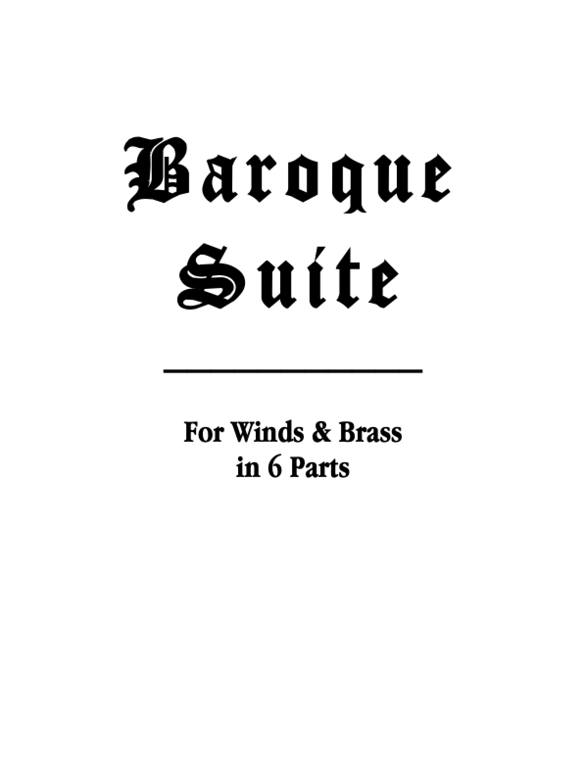Baroque Suite