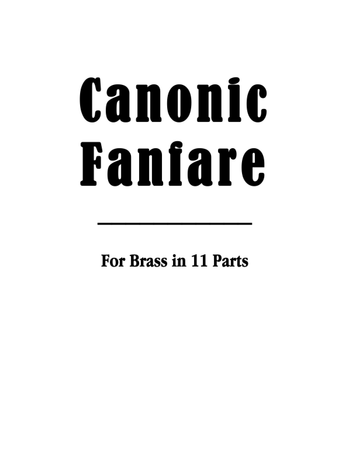 Canonic Fanfare