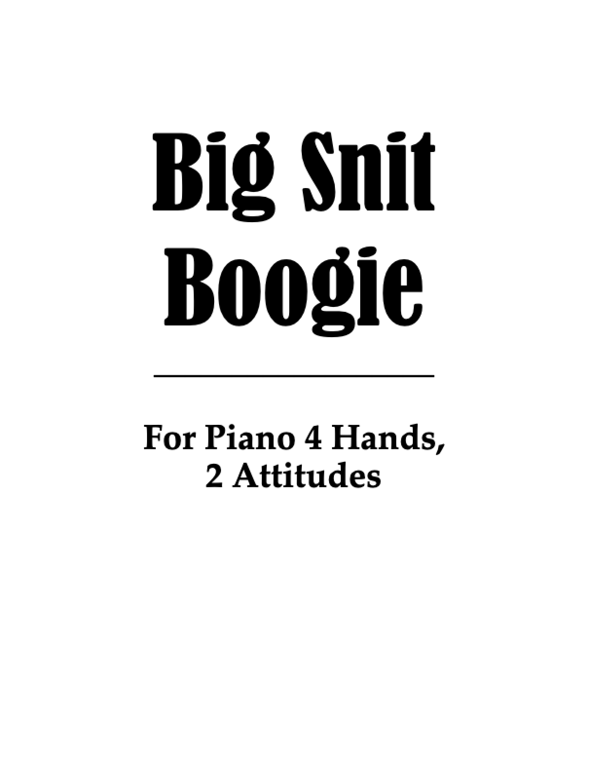 Big Snit Boogie