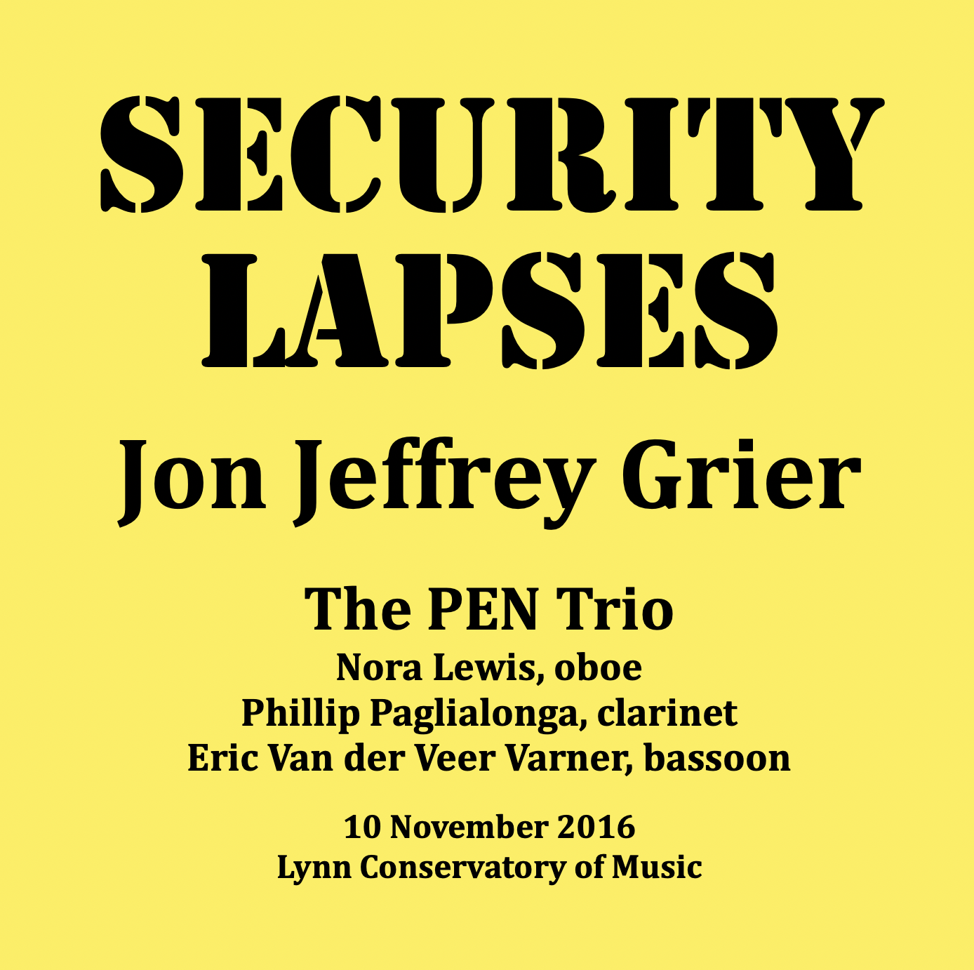 Security Lapses - The PEN Trio