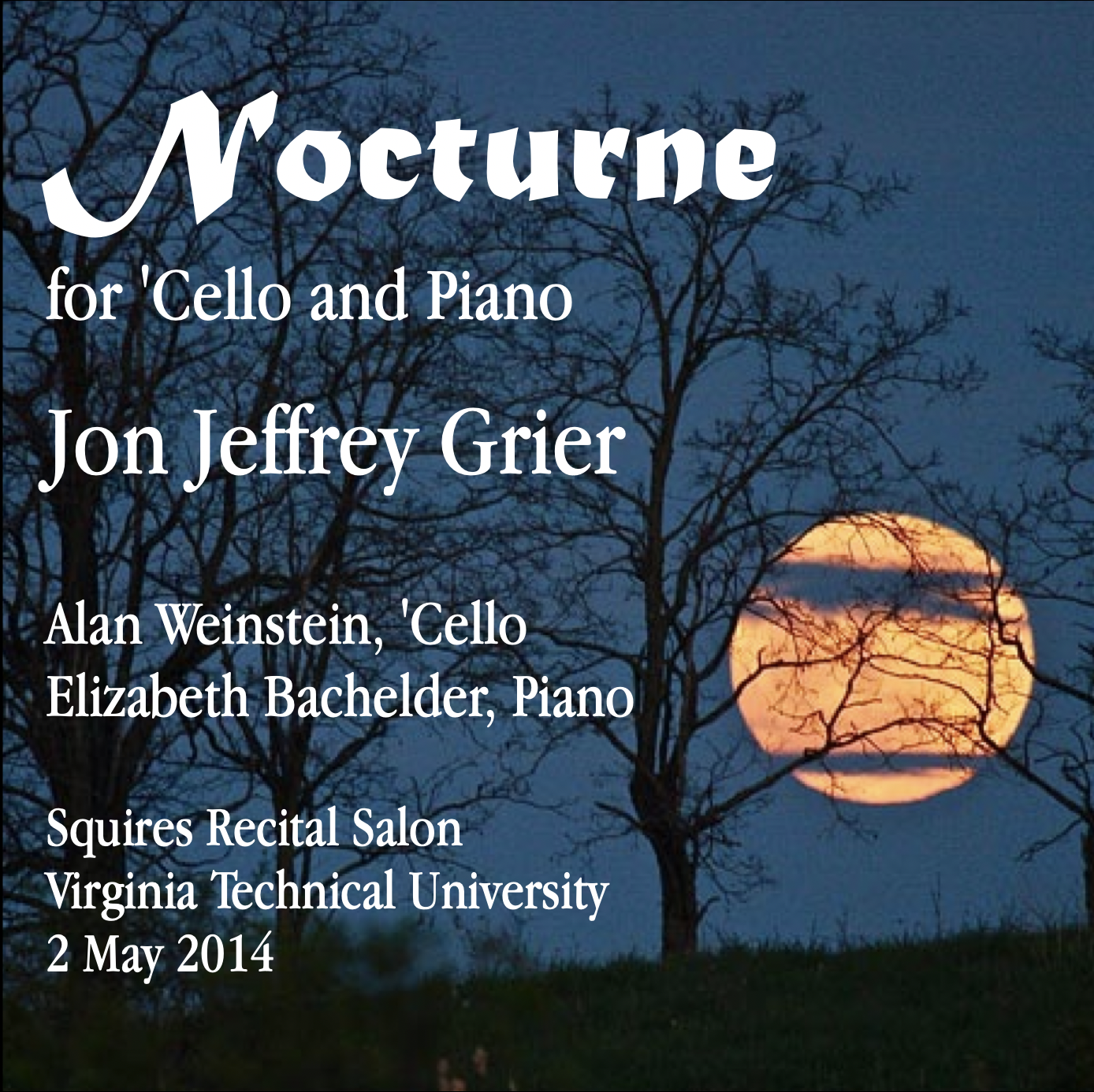 Nocturne, for 'Cello and Piano - Premiere CD recording
