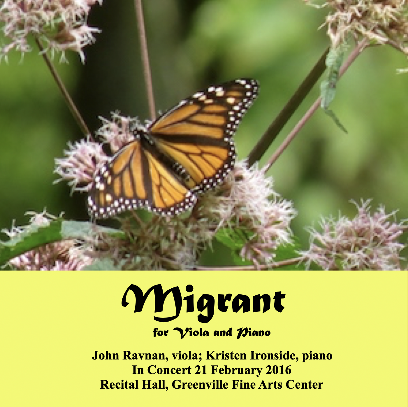Migrant - Premiere CD Recording