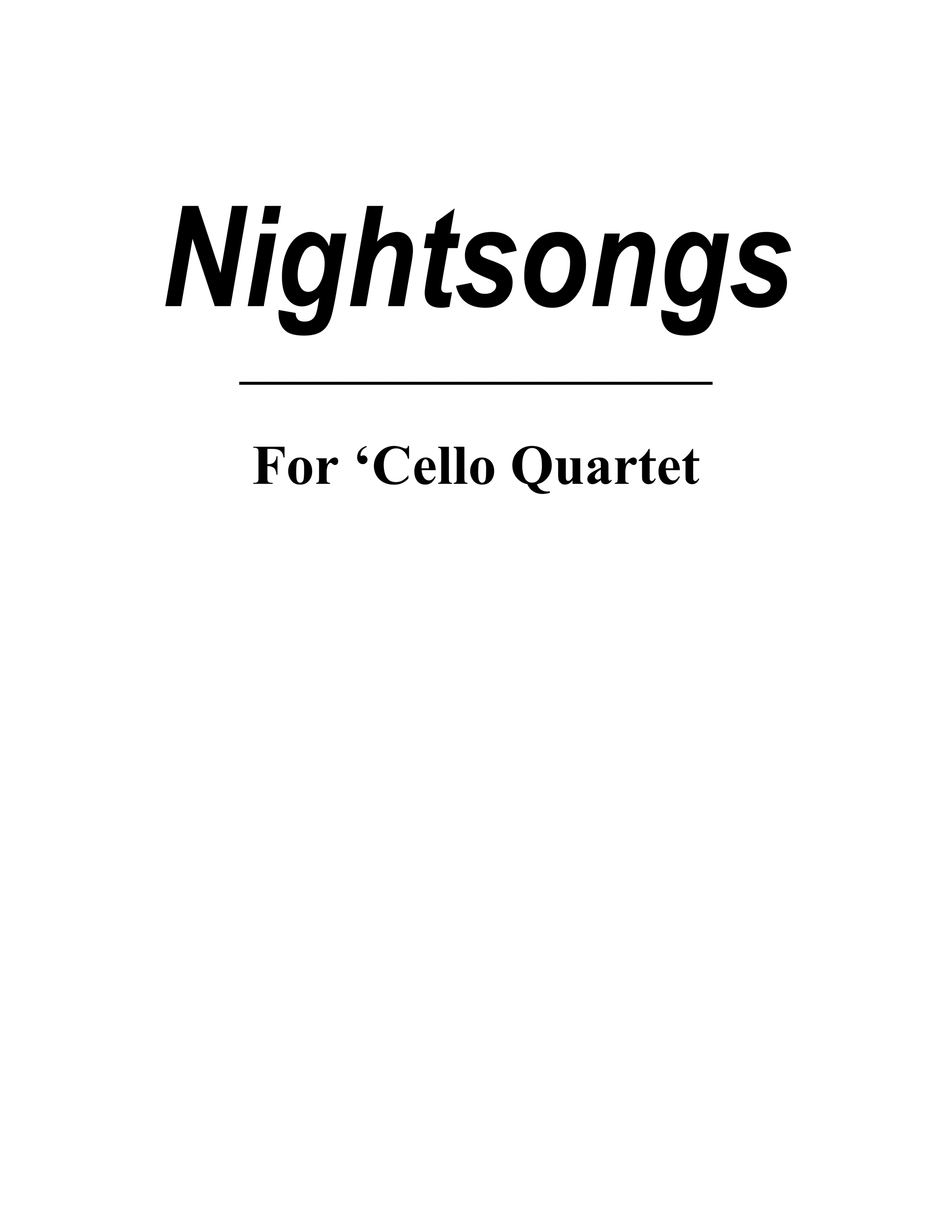 Nightsongs