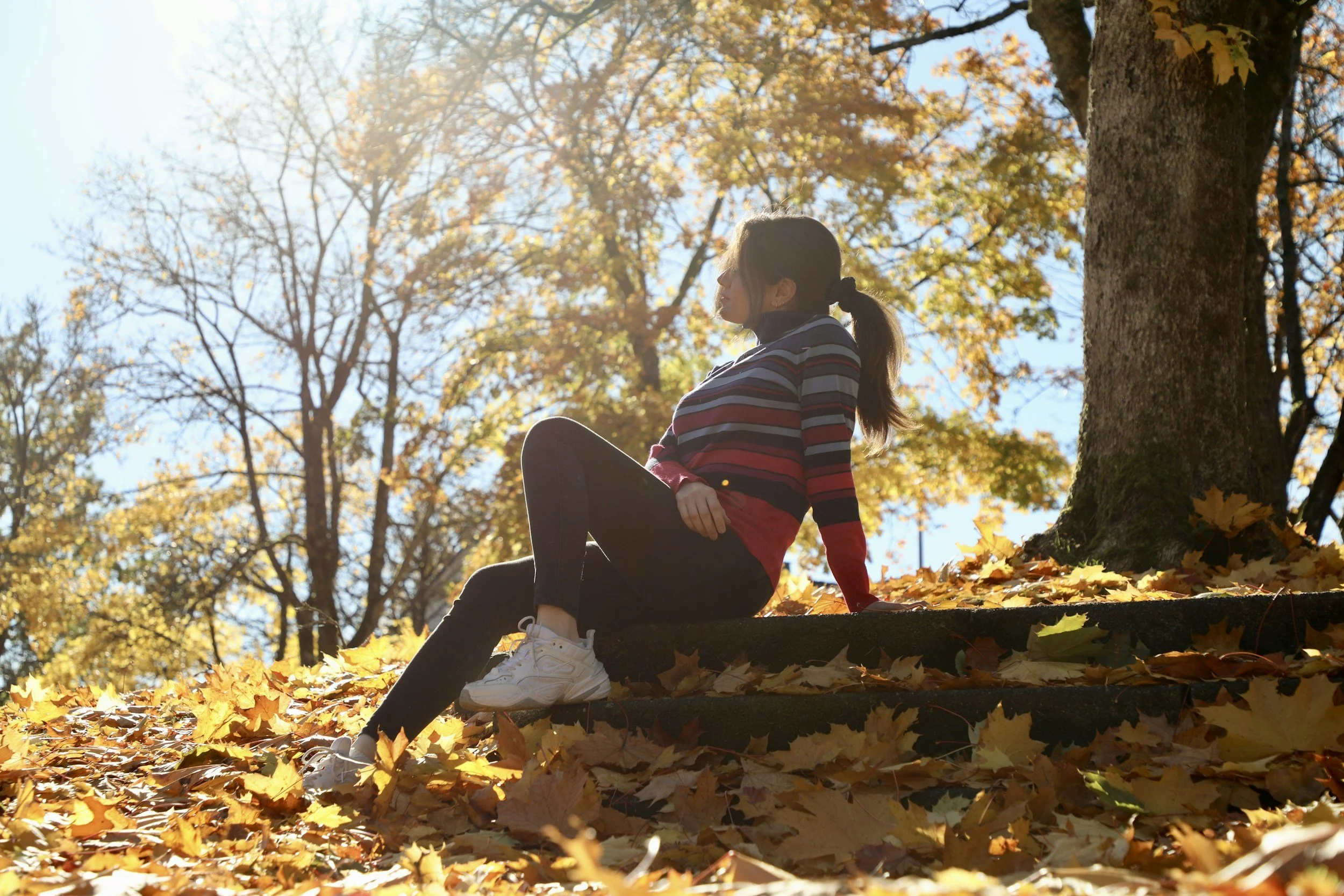 spend time outside in the autumn light