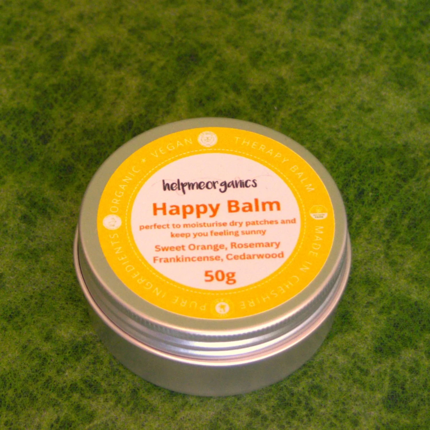Happy Therapy Balm 50g in a recyclable aluminium tin