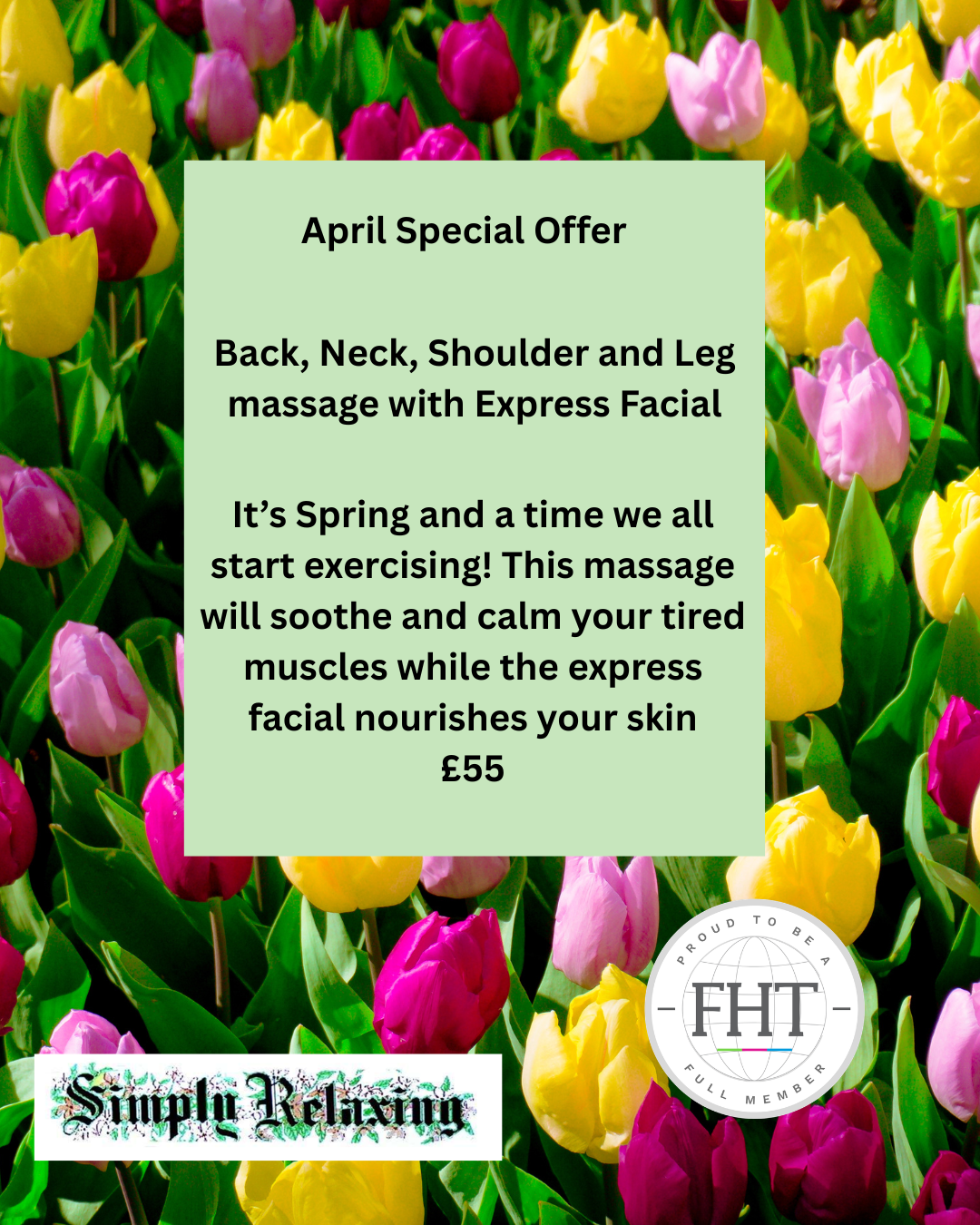 Monthly Spa Special – Massage, Reflexology & Facials