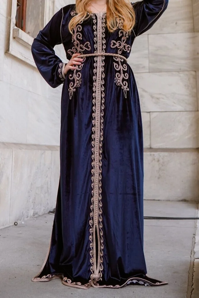 caftan dentelle simple