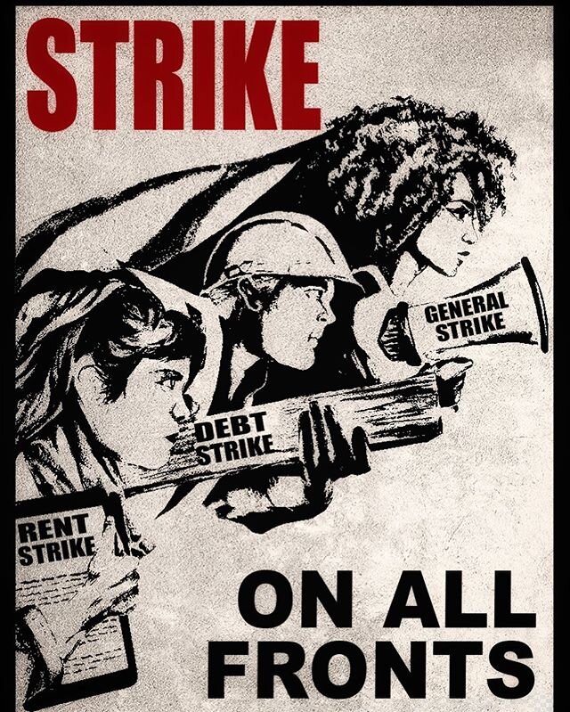 Support frontline workers .. boost this message. #mayday #coronastrike #rentstrike #generalstrike #allstrike