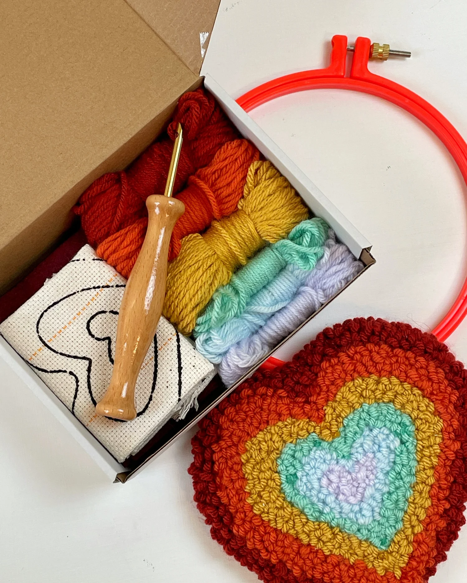 funky flower punch needle kit — LMTWEET | art & design