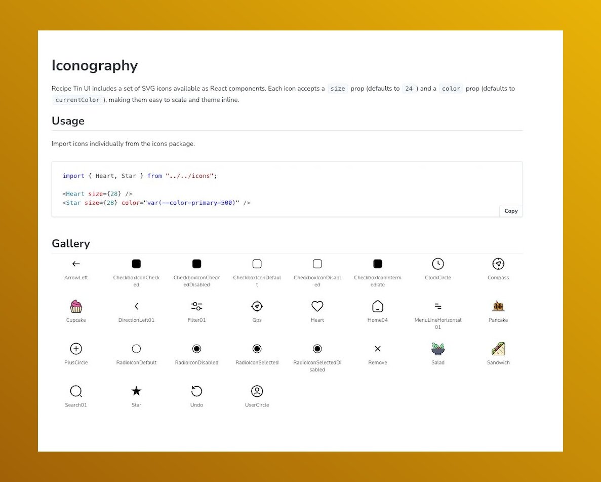 The Recipe Tin Design System