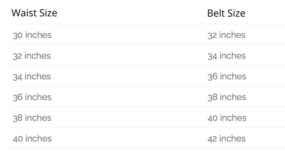 if i wear a size 30 pants what size belt