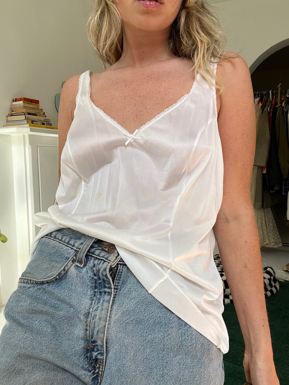 90’s Sheer Tank Top (L) — Shop Tessbee | Vintage and Natural Dye