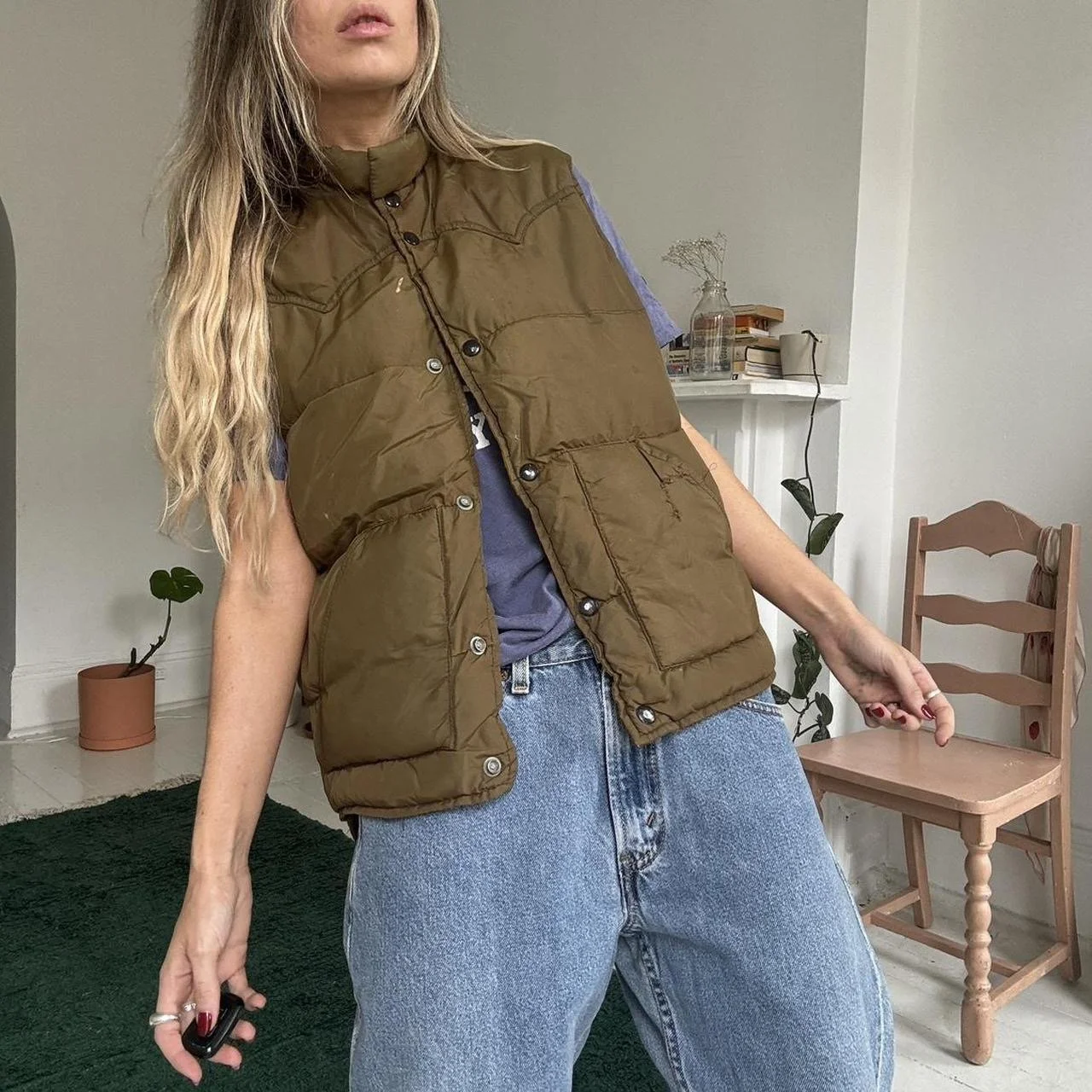 70s Schott DOWN VEST ベージュ ダウンベスト USA 70s schott ショットダウンベスト ヴィンテージ ベージュ 70s