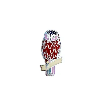 Red Parka - Southern Boobook Owl Pin