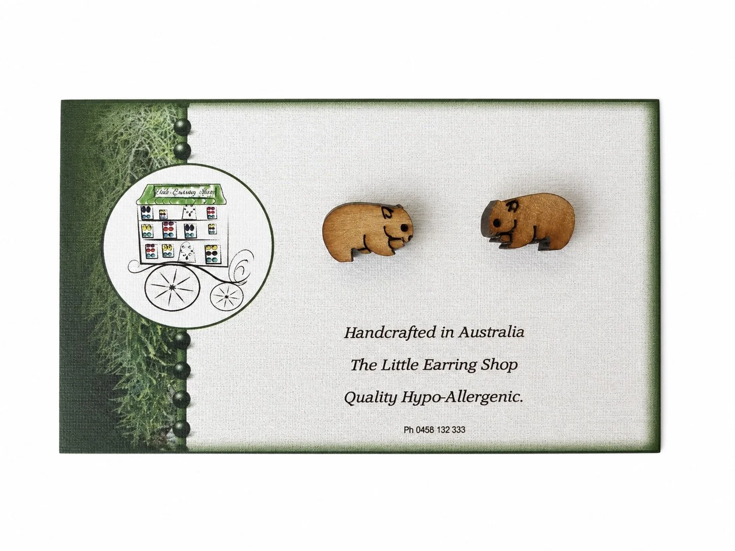 Wooden Stud Earrings
