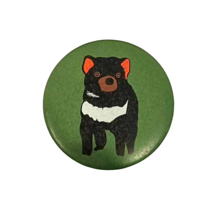 Red Parka - Tasmanian Devil Bottle Opener Magnet (Green)