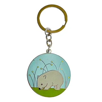 Red Parka - Wombat Keyring