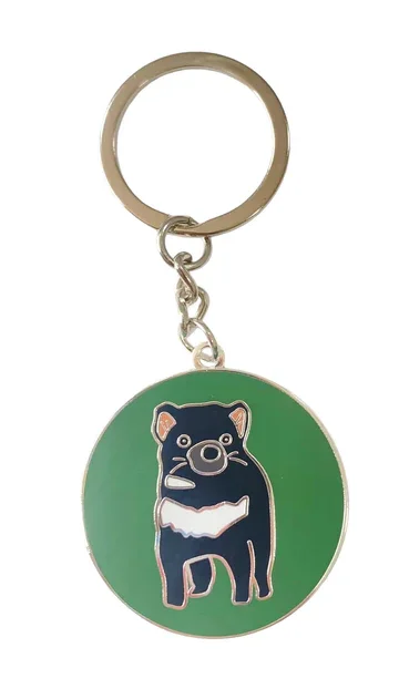 Red Parka - Tasmanian Devil Keyring