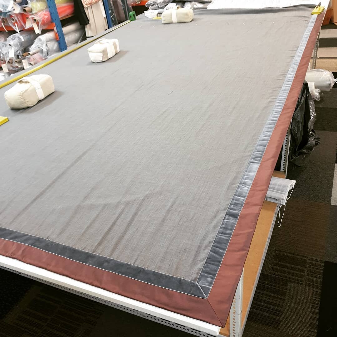 Hand tailored Zoffany shot silk curtains with velvet ribbon and silk taffeta border. A little bit of luxury for a private client by our master craftsman Samuel.
