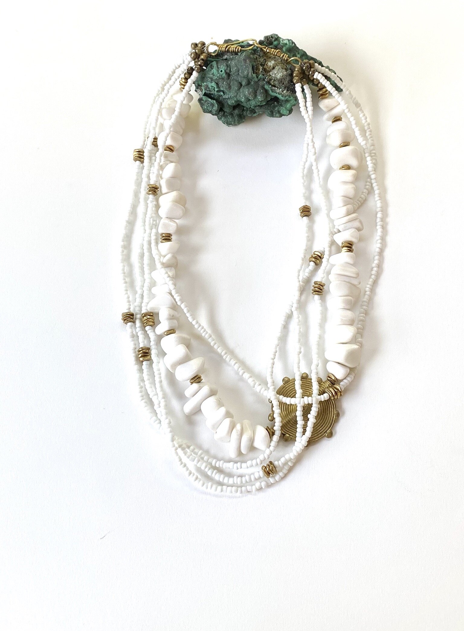 Statement necklace/black seed