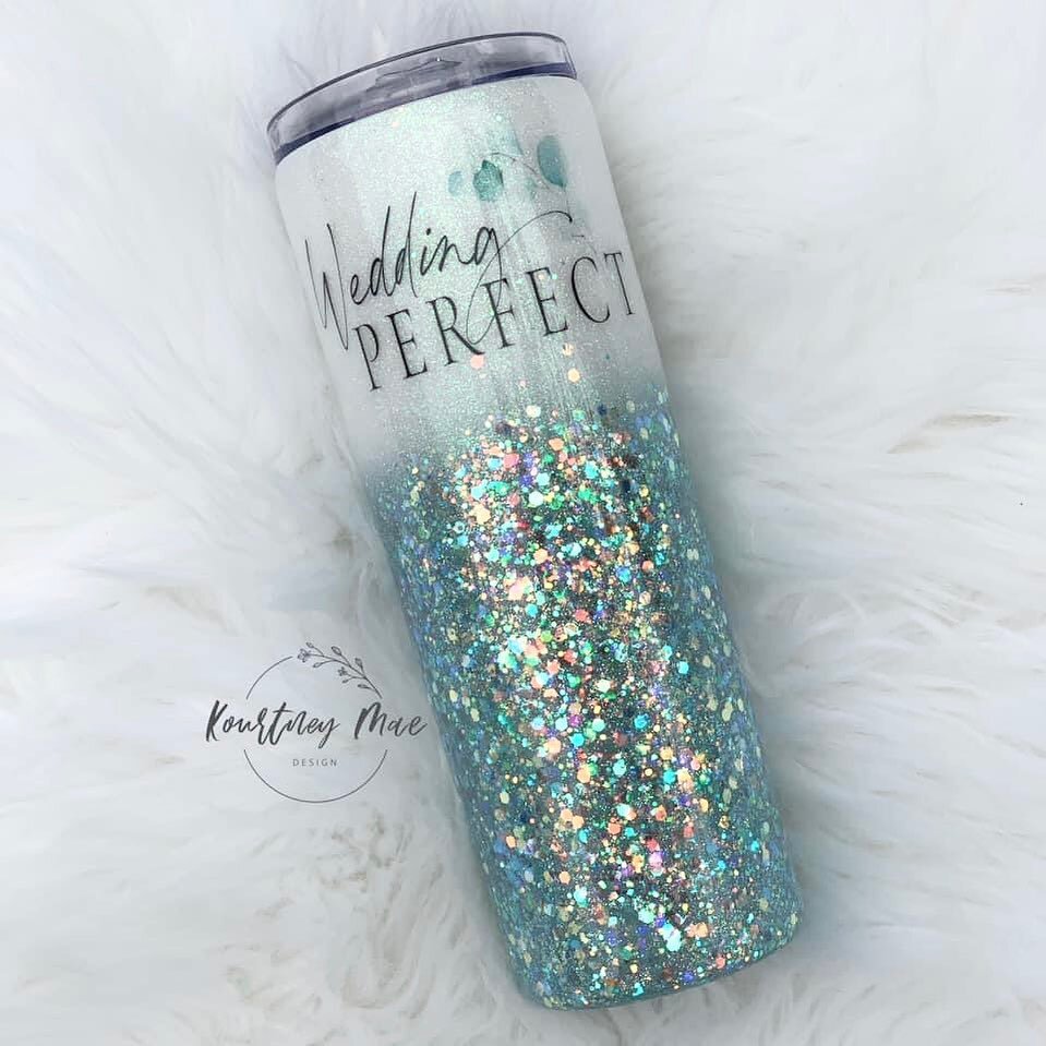 They&rsquo;re here! 😍😍

Thank you so much @kourtneymaedesign for these amazing Wedding Perfect tumblers! It will probably come as no surprise to those who know us, but our team loves some glitter ✨

If you&rsquo;re looking for high-quality merch fo